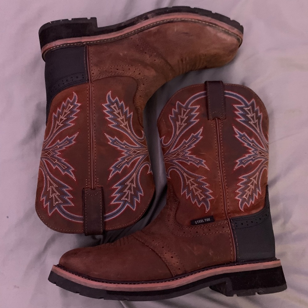 Steel Toe Western Boots